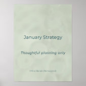 JANUARISTRATEGIE POSTER (Voorkant)