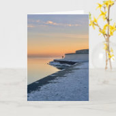 Januarizon over Lake Michigan Kaart (Gele Bloem)