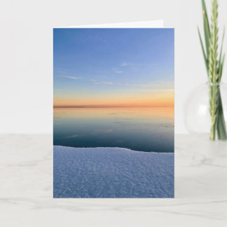 Januarizonsopgang boven Lake Michigan Kaart