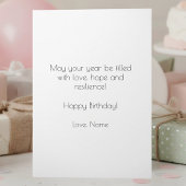 January Birth Flower Birthday Card | Carnations Kaart