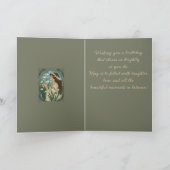 January Birth Flower Snowdrop Flowers Art Nouveau  Kaart (Binnen)