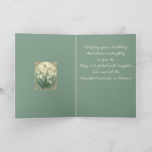 January Birth Flower White Snowdrop Flowers Art No Kaart (Binnen)