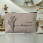 January Birth Month Flower Personalized Bridesmaid Etui<br><div class="desc">These thoughtful, elegant small bags make the perfect gift for your bridesmaids—a beautiful way to show your appreciation for their love and support. Whether it's for a bridal party gift, a bachelorette party favor, or a bridesmaid proposal, these bags are a meaningful keepsake they’ll cherish for many years. Each bag...</div>