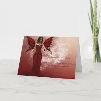 January Birthstone Fairy Birthday Card Kaart