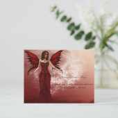 January Birthstone Fairy Postcard Briefkaart (Staand voorkant)