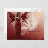 January Birthstone Fairy Postcard Briefkaart (Voorkant / Achterkant)