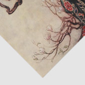 "January Helping May" door Warwick Goble Tissuepapier (Detail)