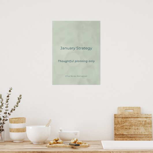 JANUARY STRATEGY POSTER (Keuken)