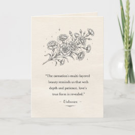 January's Carnation Kaart