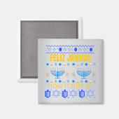 Januca, Feliz Januca, Menorah, Masada, Janucia Ma Magneet (Voorkant / Achterkant)
