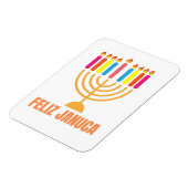 Januca, Feliz Januca, Menorah, Masada, Janucia Magneet (Linkerzijde)