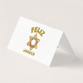 Januca, Feliz Januca, Menorah, Masada Kaart (Voorkant)