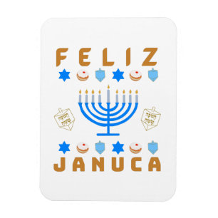 Januca, Feliz Januca, Menorah, Masada Magneet