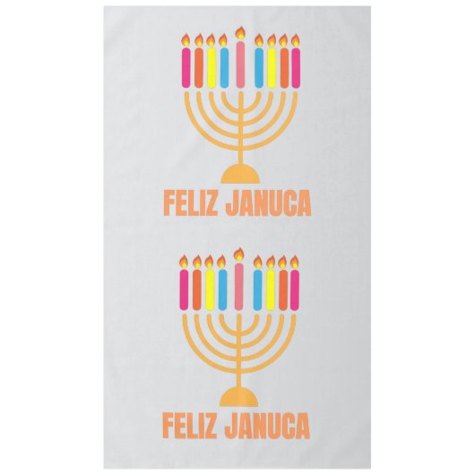 Januca, Gelukkige Januca, Menorah, Masada, Janucia Tafelkleed (Voorkant)