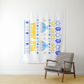 Januca Januka Janucia Janukia menorah Sameaj Wandkleed (In situ)