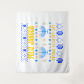 Januca Januka Janucia Janukia menorah Sameaj Wandkleed (Voorkant)