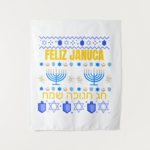 Januca Januka Janucia Janukia menorah Sameaj Wandkleed