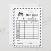 Januco Roll in het nieuwjaar dubbelzijdig Kaart (Achterkant)