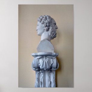 Janus Bust, de Hermitage, St. Petersburg, Rusland Poster