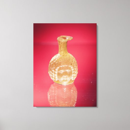 Janus head flask, 3e eeuw AD Canvas Afdruk (Voorkant)
