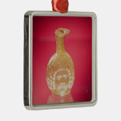 Janus head flask, 3e eeuw AD Metalen Ornament (Rechts)