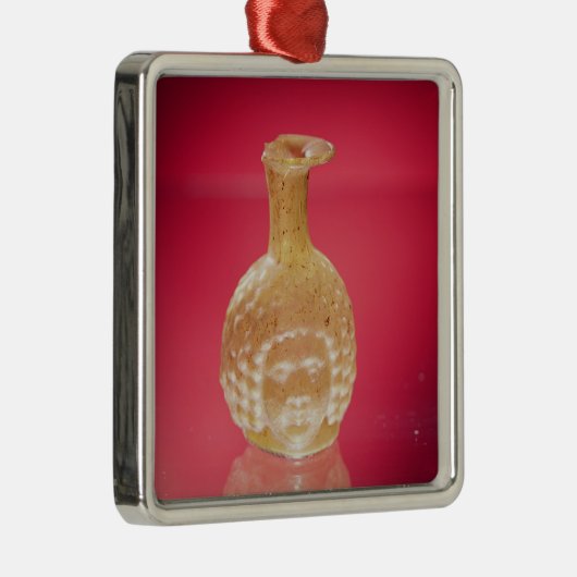 Janus head flask, 3e eeuw AD Metalen Ornament (Rechts)