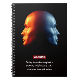 Janus Head-laptop met twee gezichten Notitieboek
