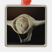 Janus Head, van Cape Dorset Metalen Ornament (Voorkant)
