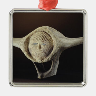 Janus Head, van Cape Dorset Metalen Ornament