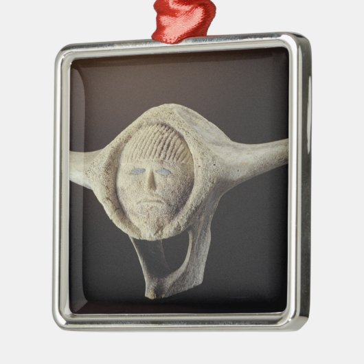 Janus Head, van Cape Dorset Metalen Ornament (Links)