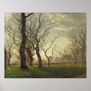 Janus la Cour - Op de rand van een eikenbos Poster