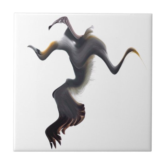 JanvanGent-Abstracte Zeevogel Tegeltje (Voorkant)
