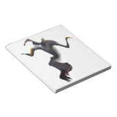 Janvangsten-Abstracte Zeevogel Notitieblok (Schuin)