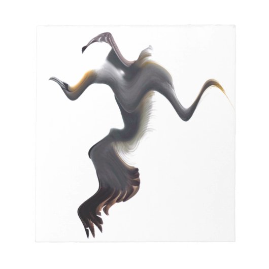 Janvangsten-Abstracte Zeevogel Notitieblok (Voorkant)