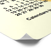 Janz 2034-2035 Zonnige Dagen Schooljaar Kalender Poster (Hoek)