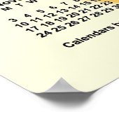 Janz schooljaar kalender 2030-2031 met zonnige dag poster (Hoek)