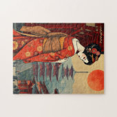 Japan 日本 geisha pagode retro6 legpuzzel (Horizontaal)
