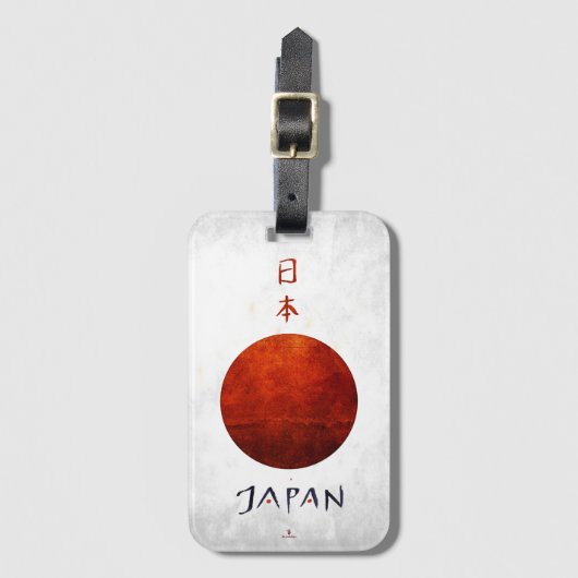 " Japan: 11. Jh./heute - Design Flaggen Schlüssel Bagagelabel (Voorkant (verticaal))