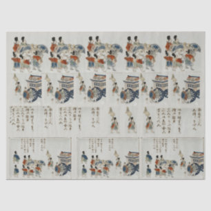 Japan 1626 Keizerlijke Stoet Kleurendecoupage Tissuepapier