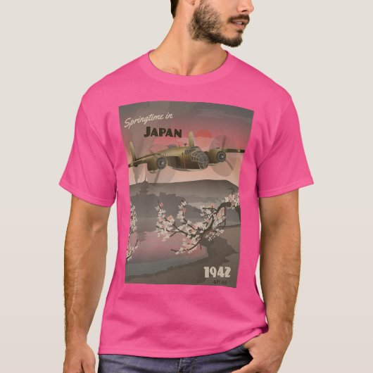 Japan 1942 - Doolittle Raid Travel Poster T-shirt (Voorkant)