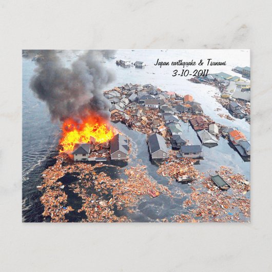 Japan 3-11-2011 Earthquake_ Briefkaart (Voorkant)