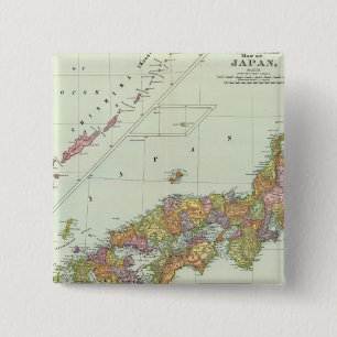 Japan 4 vierkante button 5,1 cm