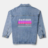 Japan 80s 90s Vaporwave Esthetische Strand Retro P Denim Jacket (Achterkant)