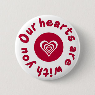 Japan Aardbeving en Tsunami Relief Shirt Ronde Button 5,7 Cm