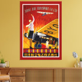 Japan Air Transport - L Canvas Afdruk (Insitu (Woonkamer))