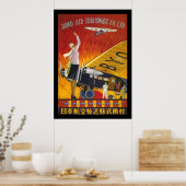 Japan Air Transport Poster (Keuken)