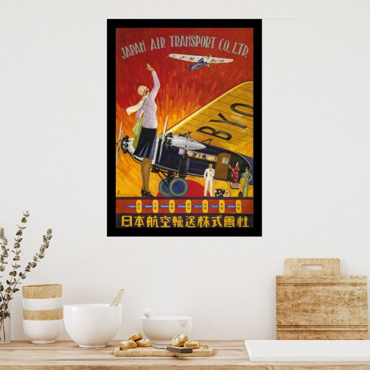 Japan Air Transport Poster (Keuken)