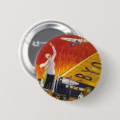 Japan Air Transport Ronde Button 5,7 Cm (Voorkant /achterkant)