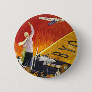 Japan Air Transport Ronde Button 5,7 Cm