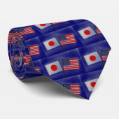 JAPAN AMERICAN FLAG STROPDAS (Opgerold)